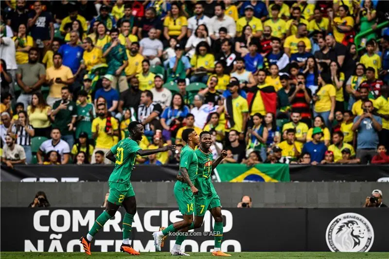 فاز منتخب السنغال على منتخب البرازيل ضمن المباريات الودية للمنتخبات اليوم الثلاثاء برباعية مقابل هدفين